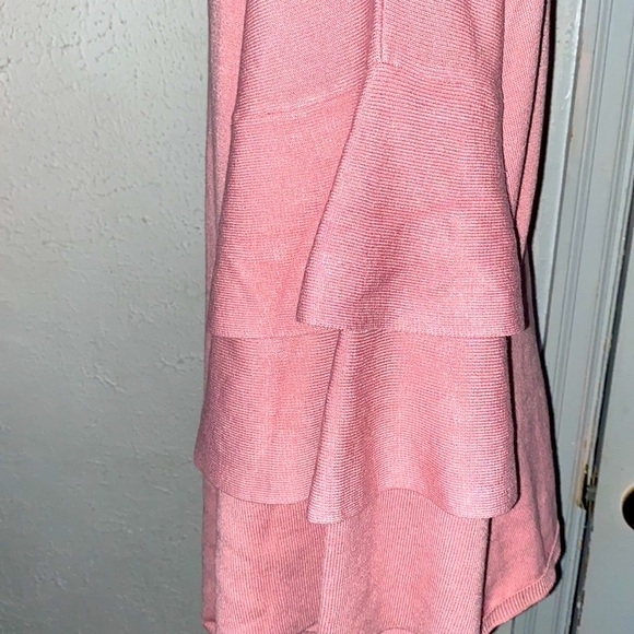 Time and Tru Rose color Sweater w/Ruffles and Bell Sleeves size XXXL (22) - Picture 4 of 9
